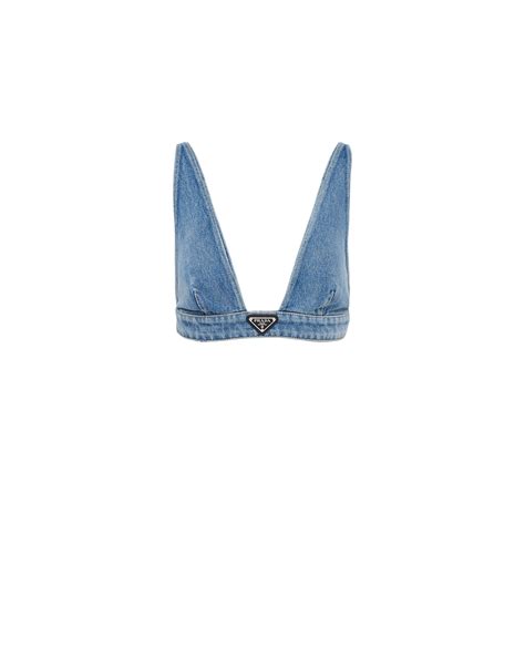 top prada denim|prada nylon scoop neck top.